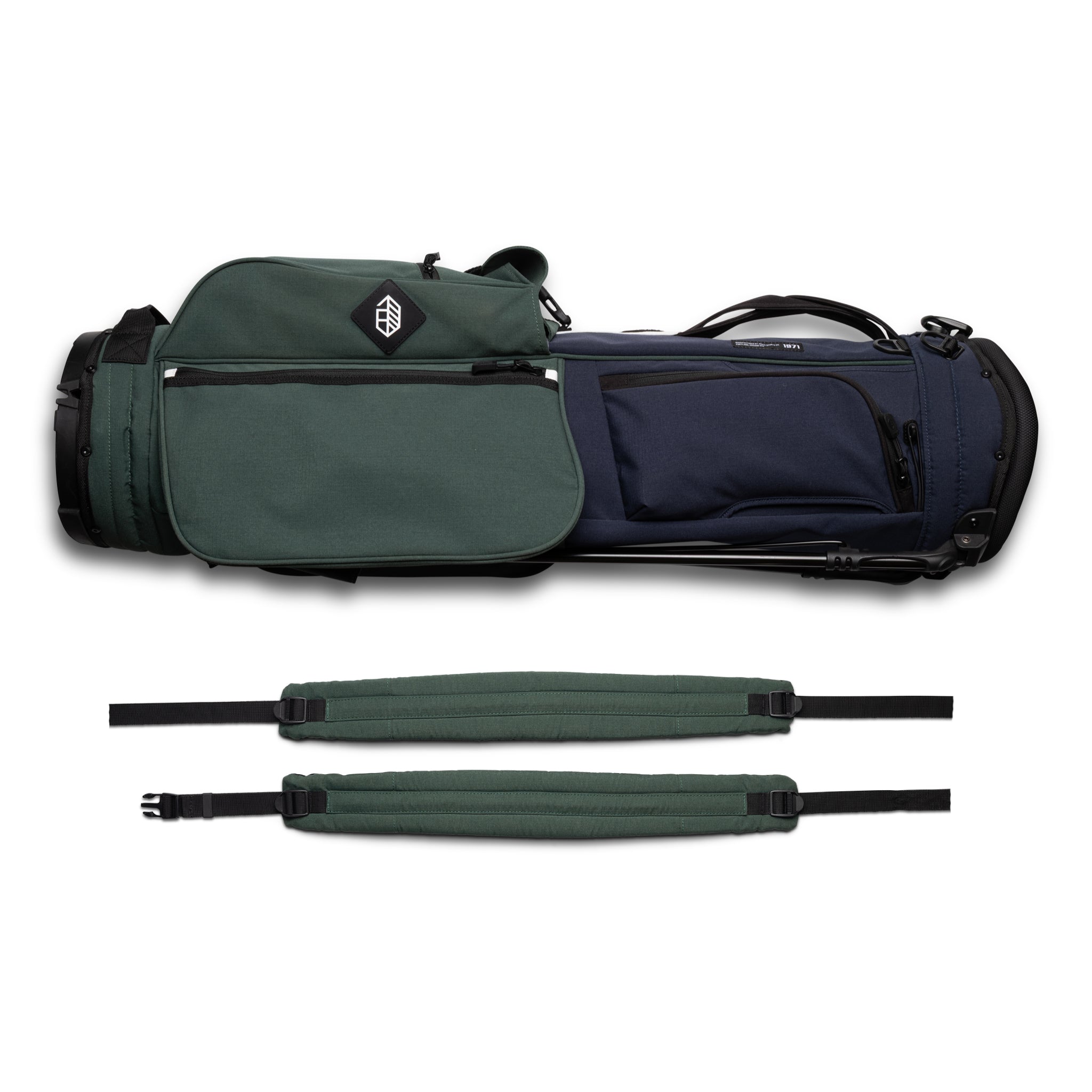 Rover Stand Bag - Navy/Dark Green