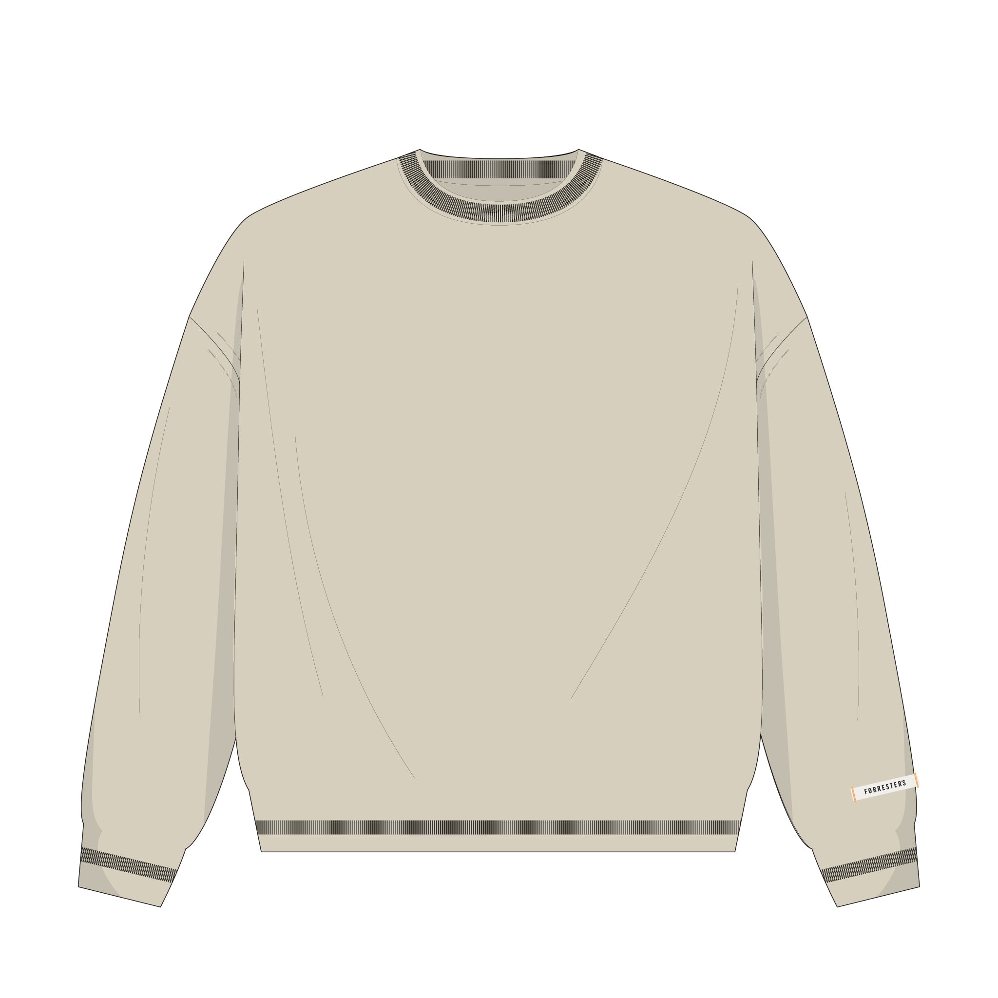 Crew Sweater - Bone White