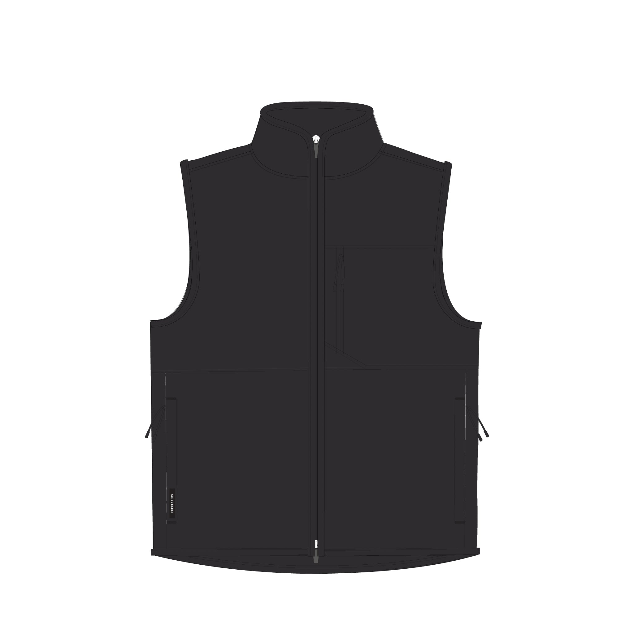 Fleece Vest - Jet Black