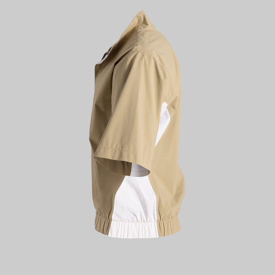 Short Sleeve Wind Pullover - Sand/Snow White